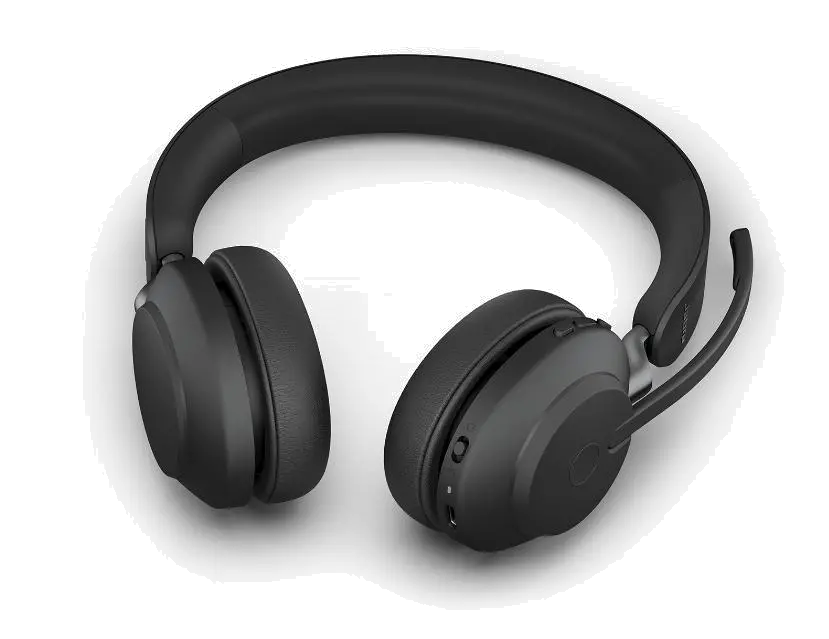 Jabra Casca EVOLVE2 65 UC fara fir, Stand incarcare inclus, Binaural, On-Ear, USB-C 