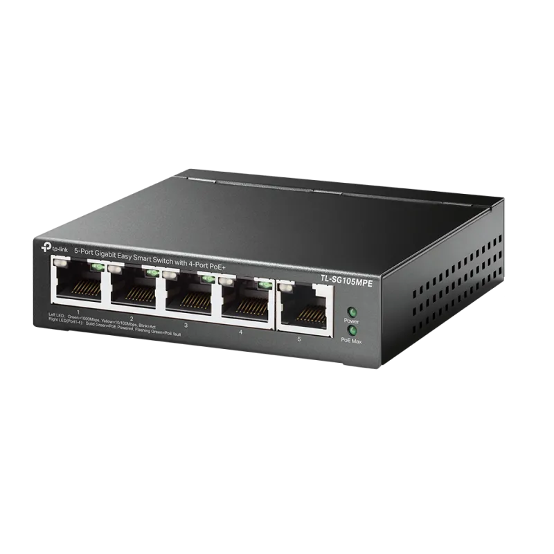 TP-Link TPL SW 5P-GB EASY-SMART 4 POE+
