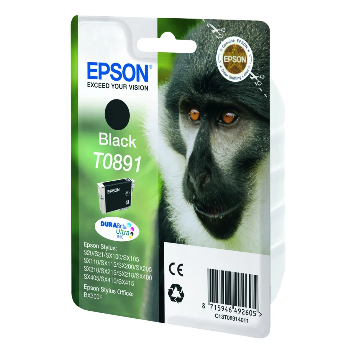 T08914011 Cartus negru original pentru Epson Stylus S20/S21