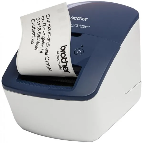 Brother Imprimanta etichete QL-600B direct termica 300x300 dpi 127 mm/s role DK USB