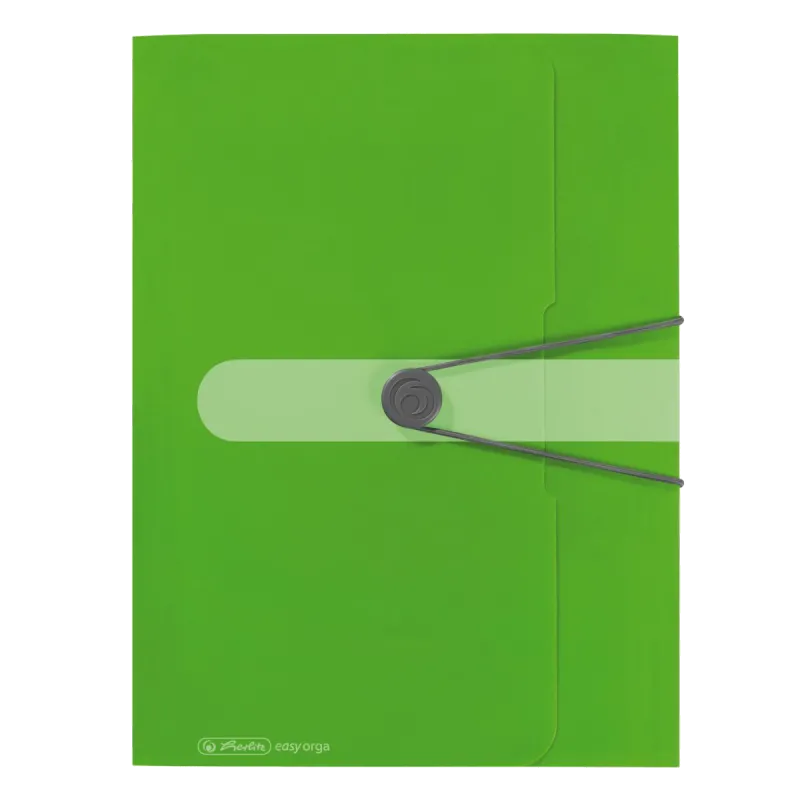 Herlitz Mapa A4 Easy Orga cu elastic verde, 300 coli 