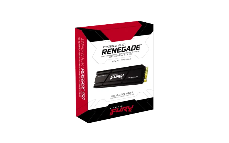 Kingston SSD M.2 2TB PCIe 4.0 NVMe cu heatsink FURY Renegade 