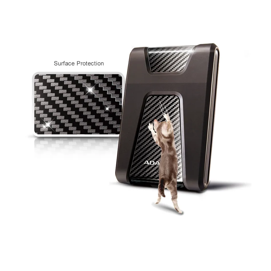 Adata HD650 HDD portabil 1TB 2.5inch USB 3.1 negru angle
