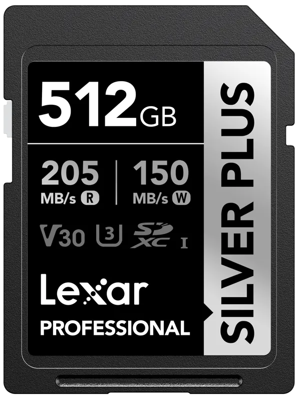 Lexar SDXC Professional SILVER Plus 1066x UHS-I/U3/A2/4K R205/W150 (V30) 512GB 