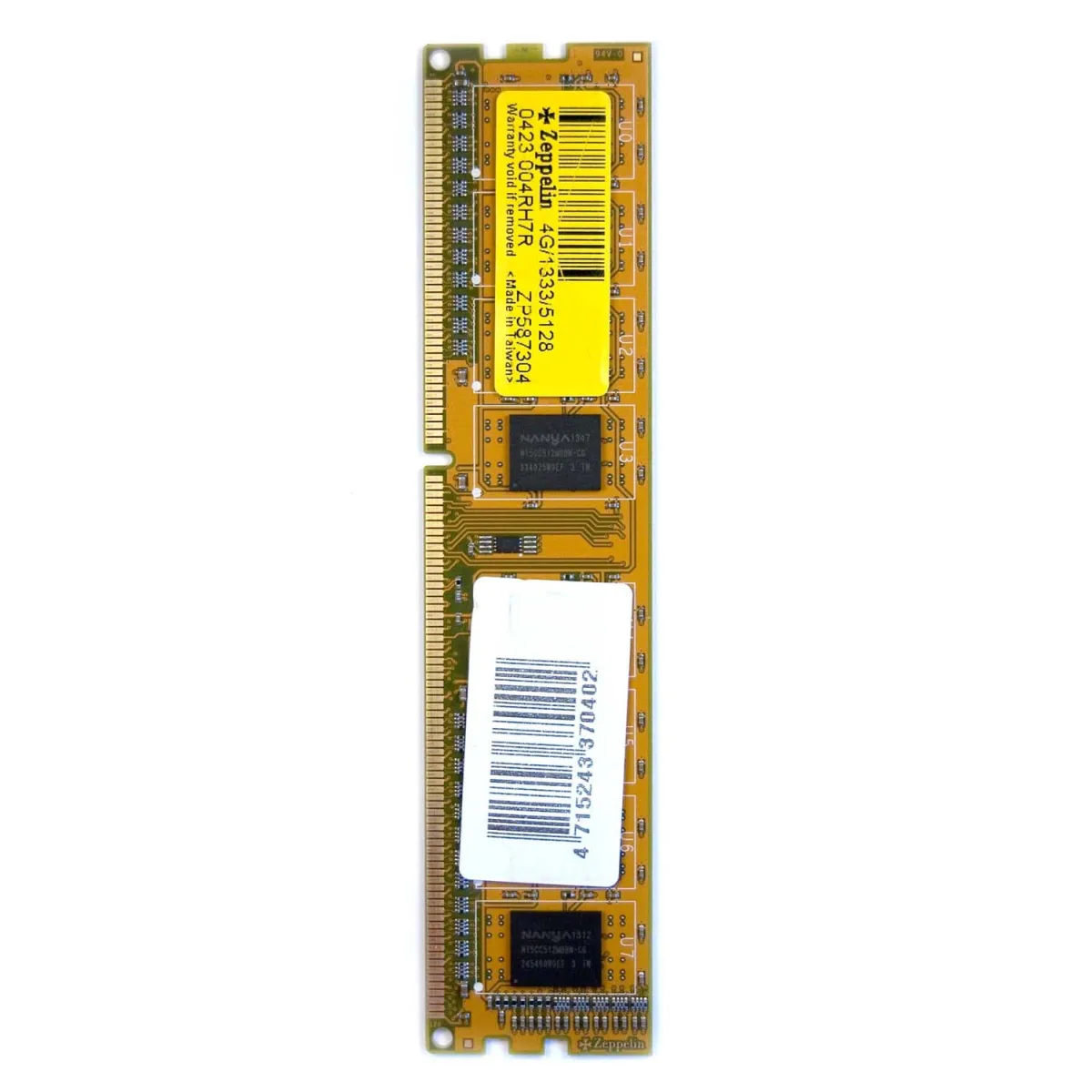 Zeppelin Memorie DIMM 4 GB DDR3 1333 Mhz (life time, dual channel)