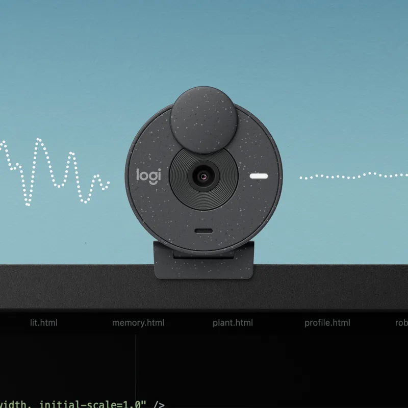Logitech Brio 300, Full HD 1080p, RightLight 2, 70 FoV, USB-C, Privacy, Graphite 