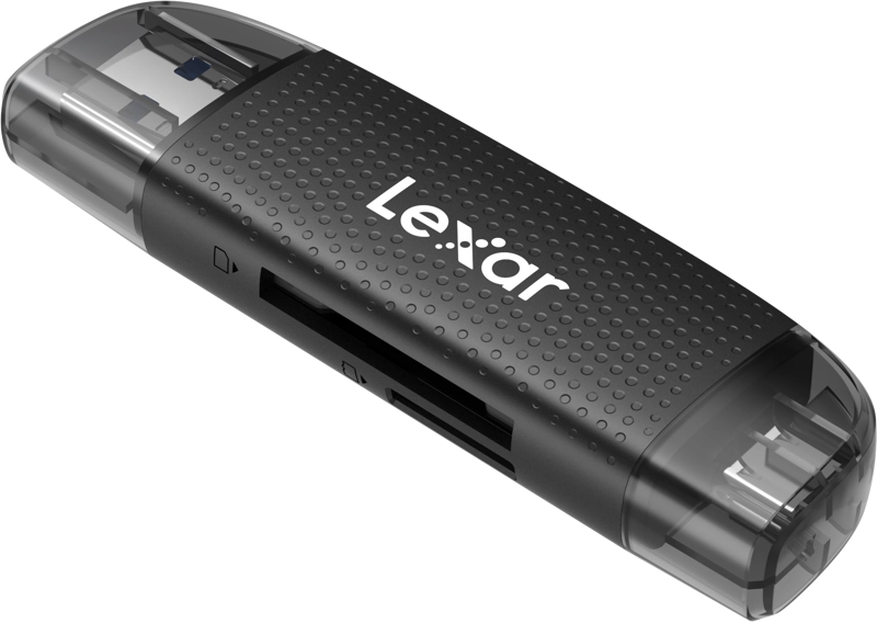 Lexar Cardreader Dual Slot USB-A/C (LRW310X) Supports microSD and SD cards (USB 