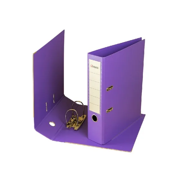 Ubers Biblioraft dublu plastifiat 5cm mov, margini metalice