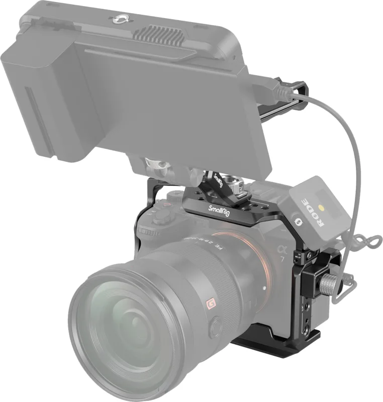 SmallRig Basic Cage Kit 3668C Sony A7R V, A7 IV si A7S III, maner ARRI 