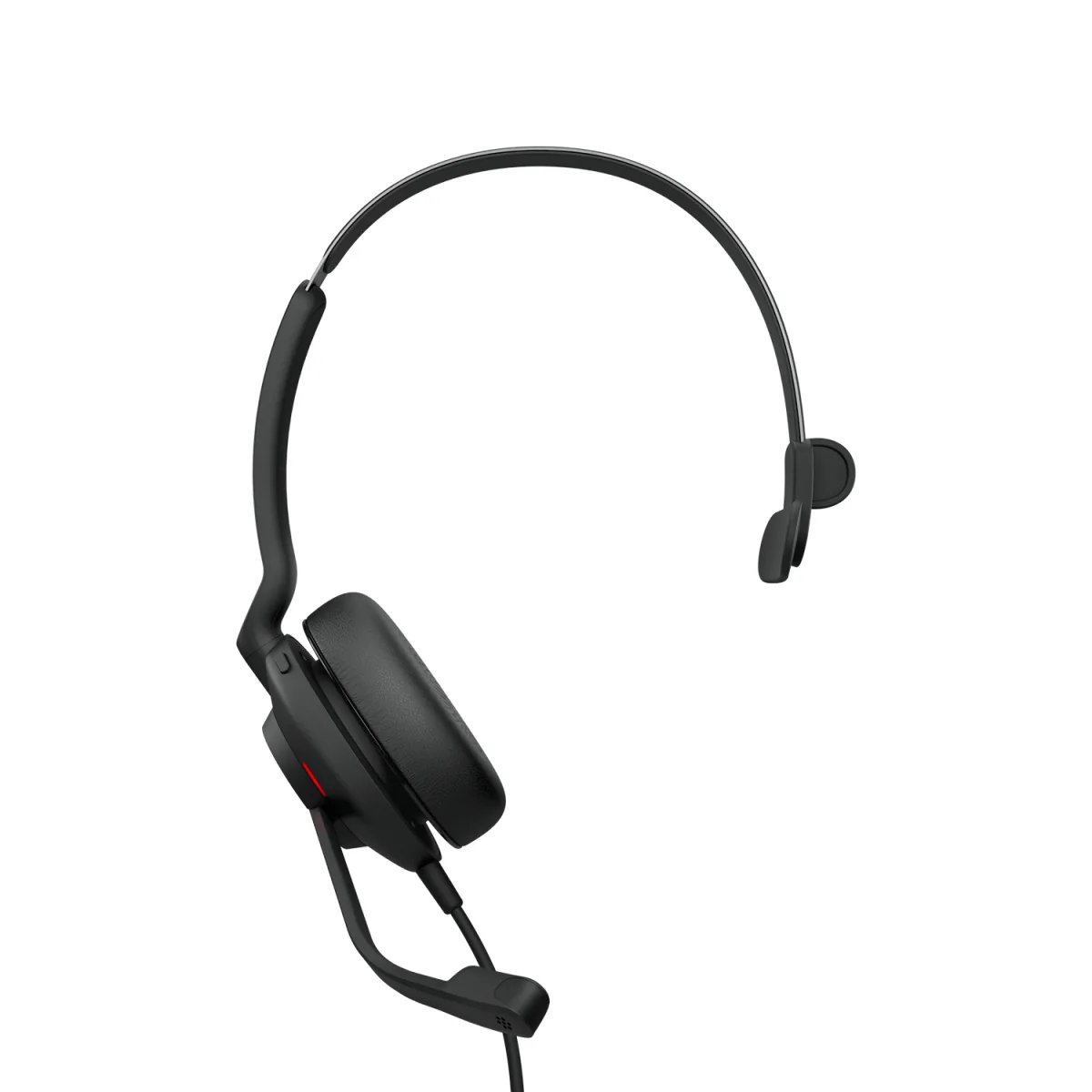 Jabra Casca EVOLVE2 30 MS cu fir, Monoaural, On-Ear, conectare USB-C angle
