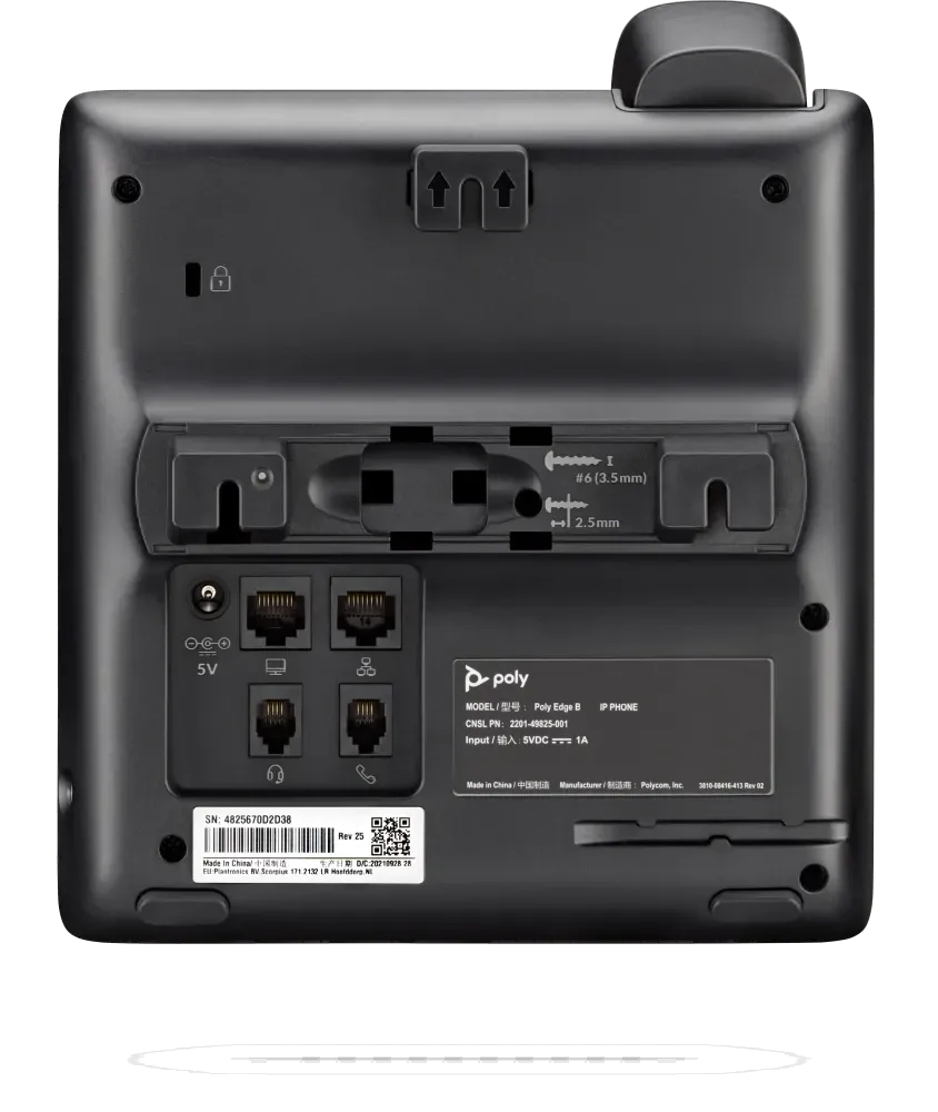 HP Poly Edge B30 IP Phone and PoE-enabled 