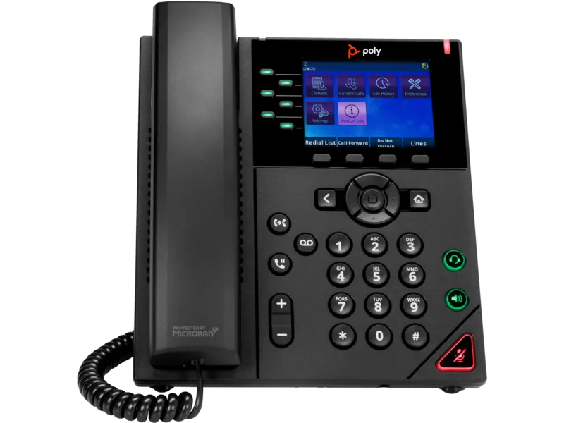 HP Poly OBi VVX 350 6-Line IP Phone and PoE-enabled
