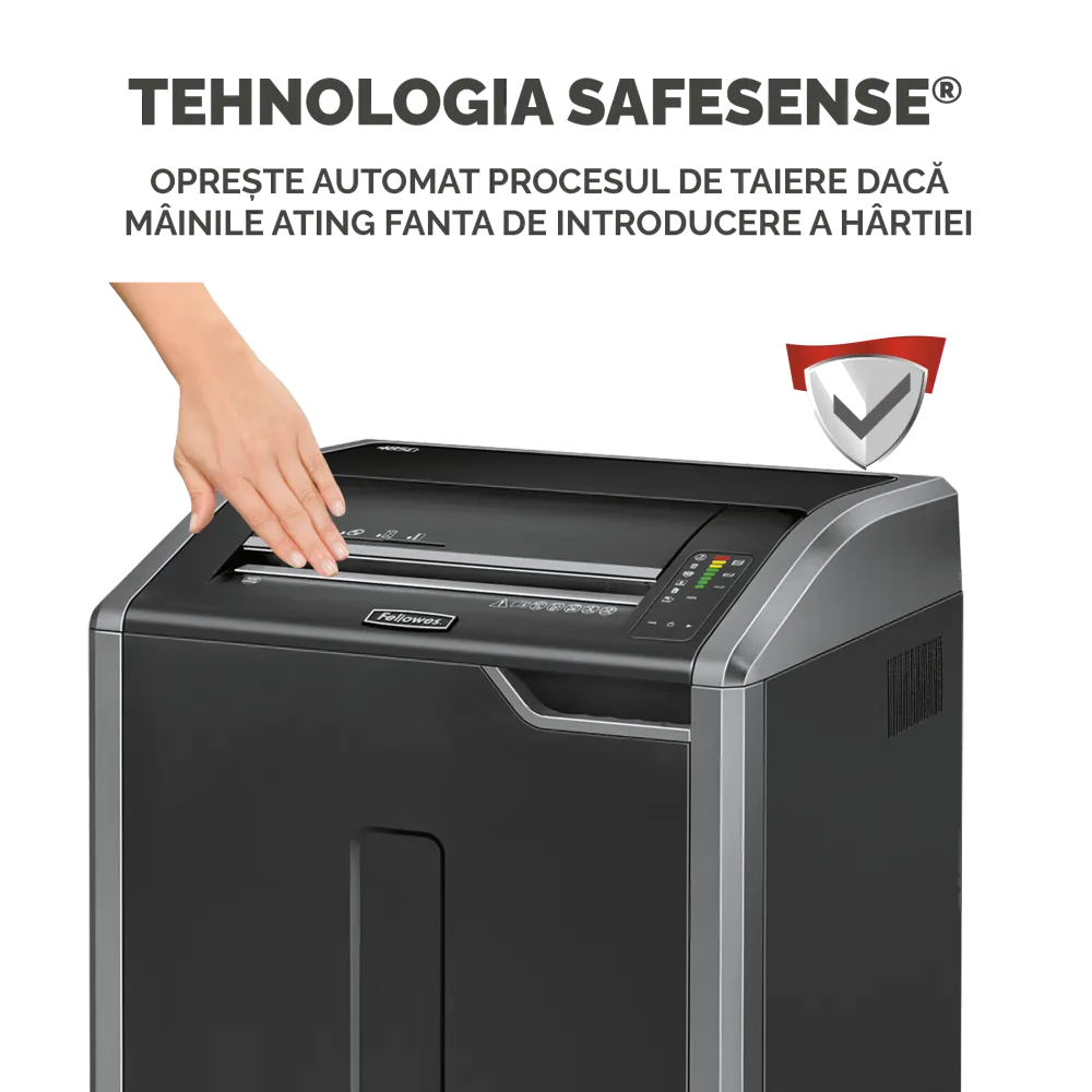 Fellowes Distrugator documente 485Ci A3, 32 coli, particule 4x30 mm, P-4, cos 132L 