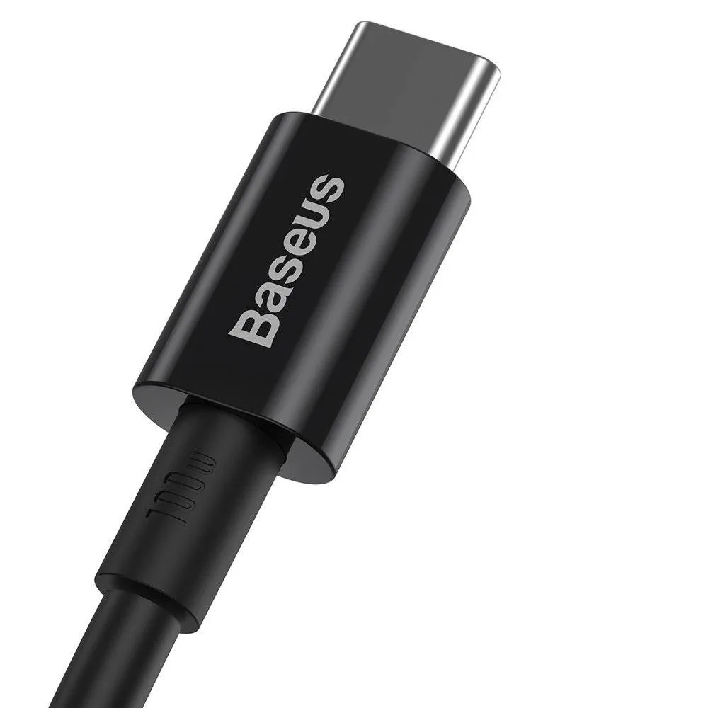 Baseus Cablu Fast Charging USB-C la USB-C 100W 2m negru