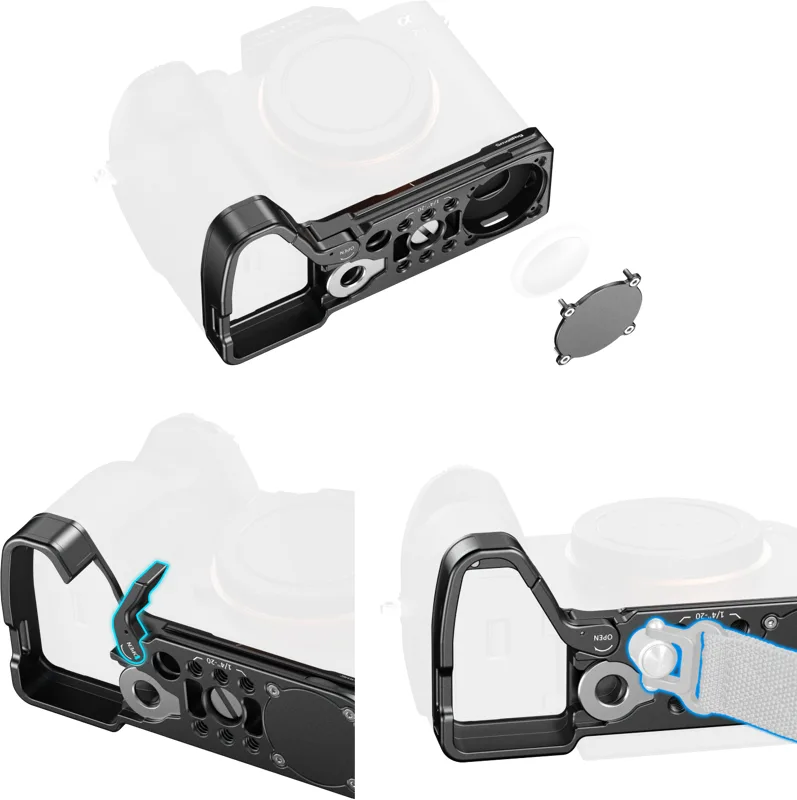 SmallRig Placa baza Sony A7V/7RV/7IV 6033, AirTag, Arca-Swiss 