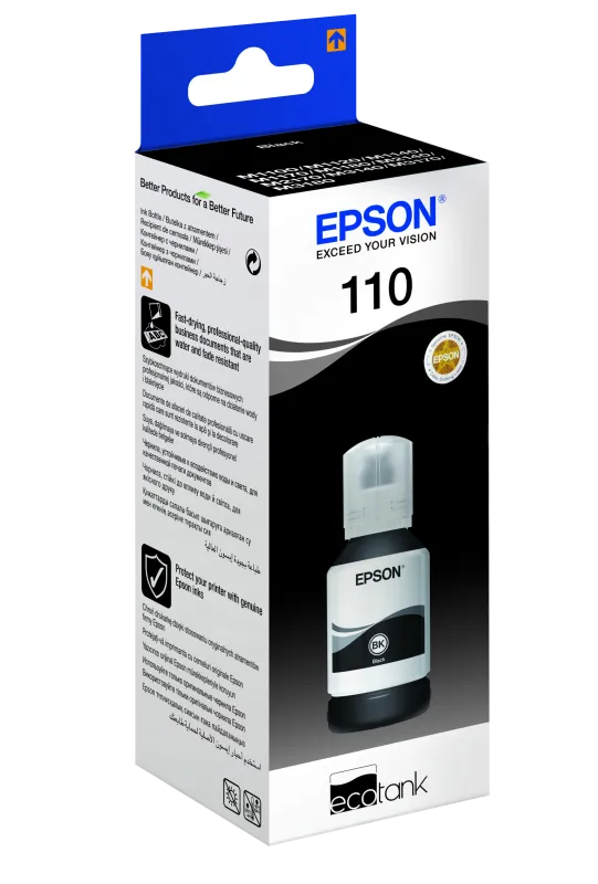 Epson C13T03P14A - Rezerva cerneala XL110 negru original pt. EcoTank M1100, 6.000 pag 