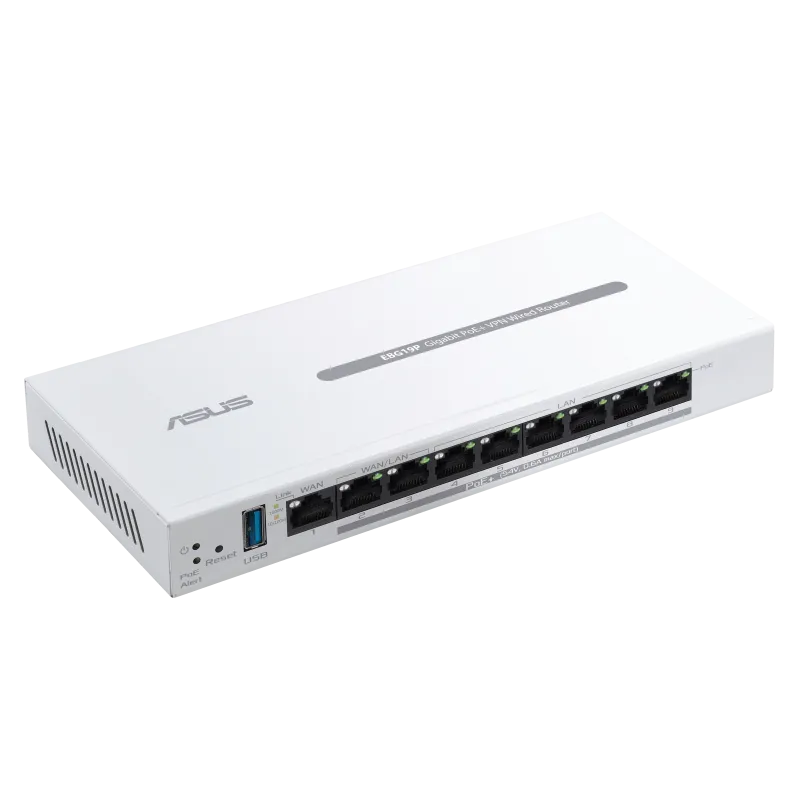 Asus ExpertWiFi EBG19P router VPN 8 porturi PoE 