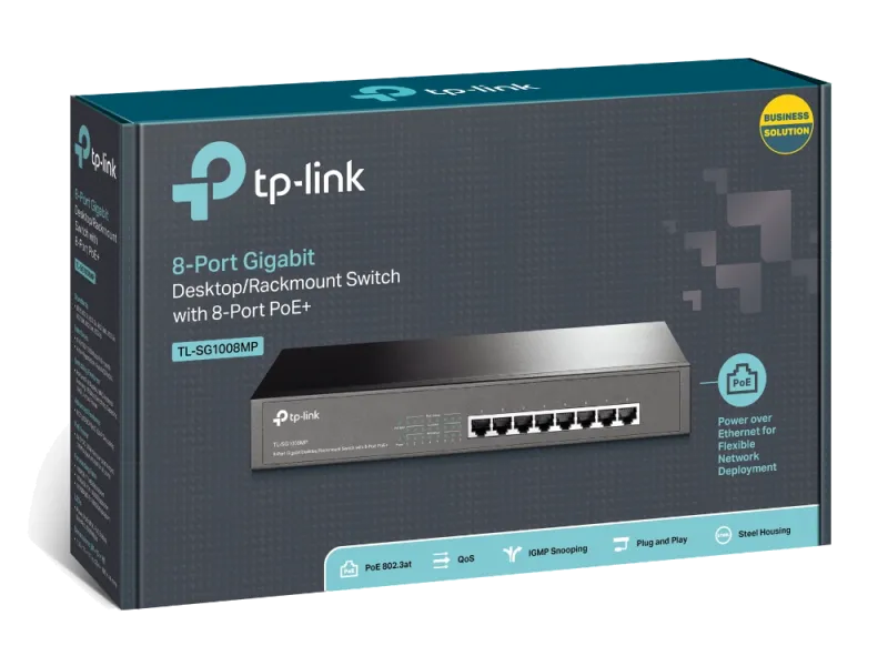 TP-Link TPL SW 8P-GB UNMNGD DESK/RACK 