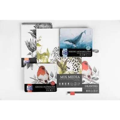 Oxford Bloc desen Artistic A4 Sketching, 50 file, 120 g/mp
