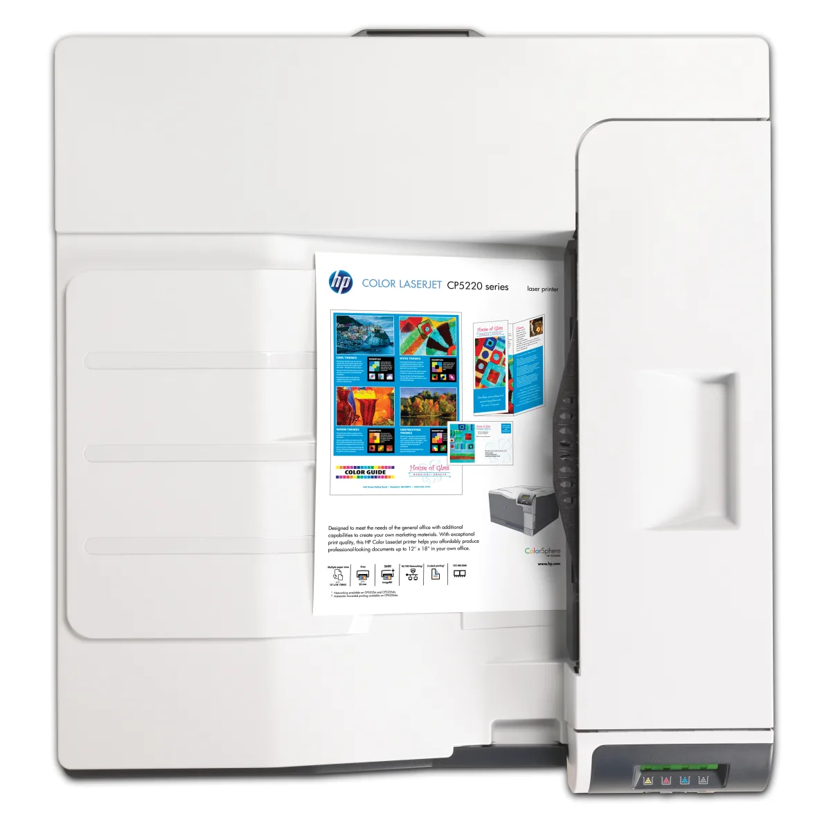 HP LaserJet Enterprise CP5225n imprimanta color A3 retea (CE711A) angle
