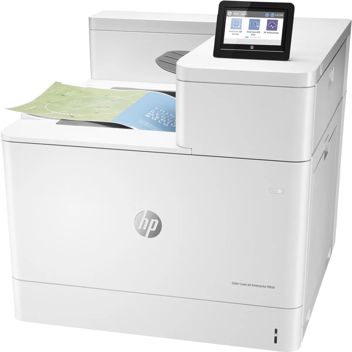 HP Color LaserJet Enterprise M856dn imprimanta A3 56 ppm (T3U51A) angle