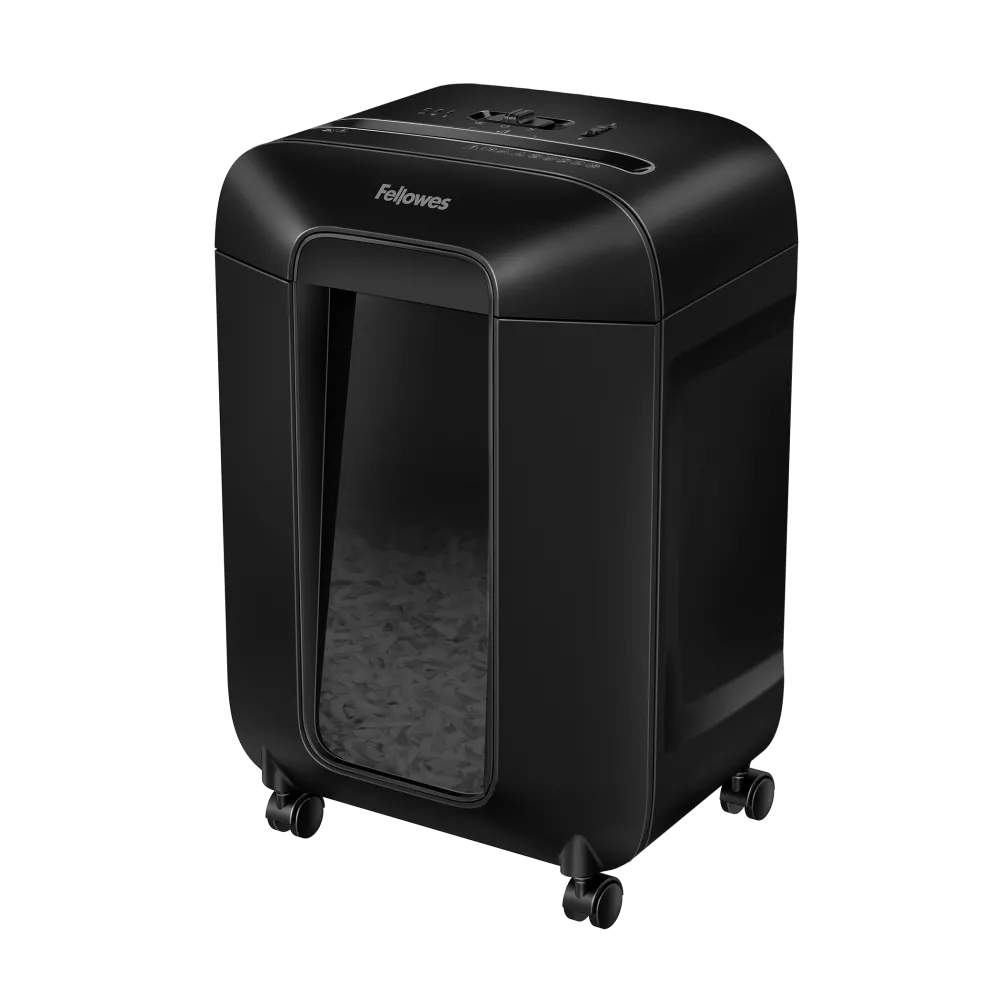 Fellowes Distrugator documente LX85, 12 coli, particule 4x40 mm, P-4, cos 19L