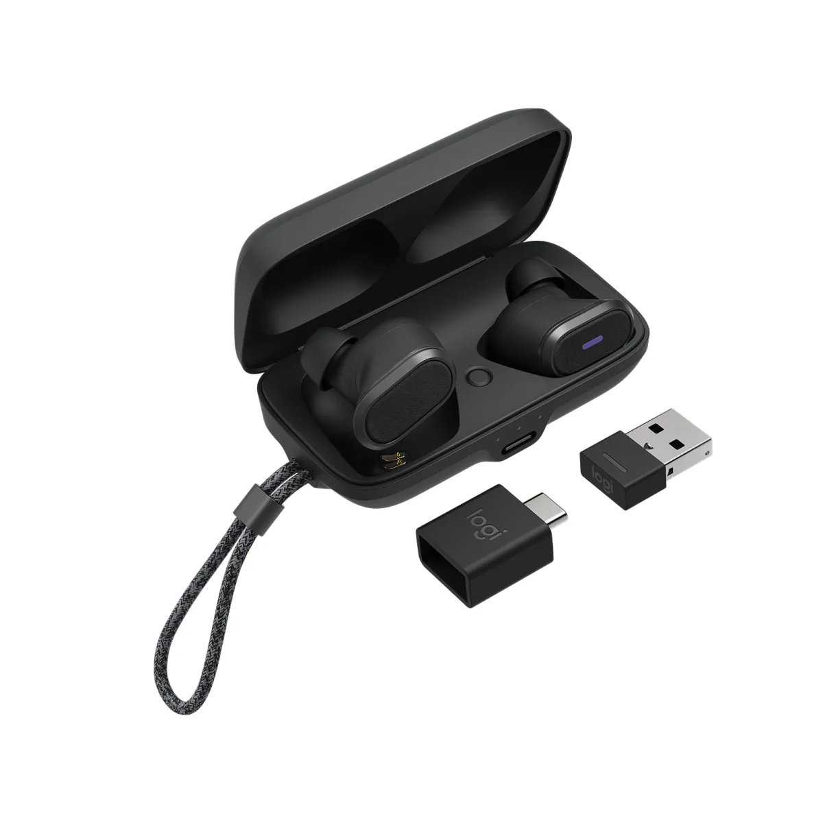 Logitech Zone True Wireless earbuds ANC, Graphite