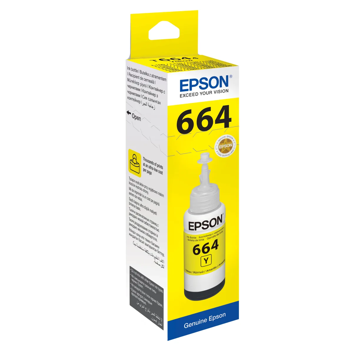 Epson C13T66444A Rezerva cerneala yellow original 70 ml angle