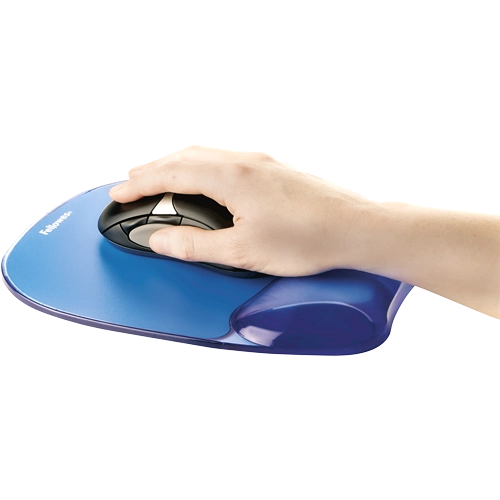 Fellowes Crystal gel mouse pad ALBASTRU dimensiuni 202 x 230 x 32 mm 