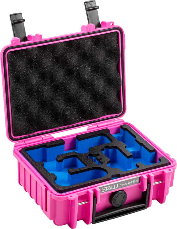 B&W Geanta de transport si carcasa de protectie pentru DJI Osmo Pocket 3 roz