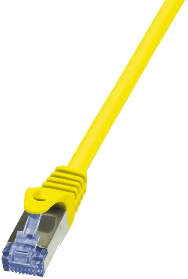 PATCH CORD S/FTP LOGILINK Cat6a, LSZH, cupru, 1 m, galben, AWG26, dublu ecranat "CQ3037S"