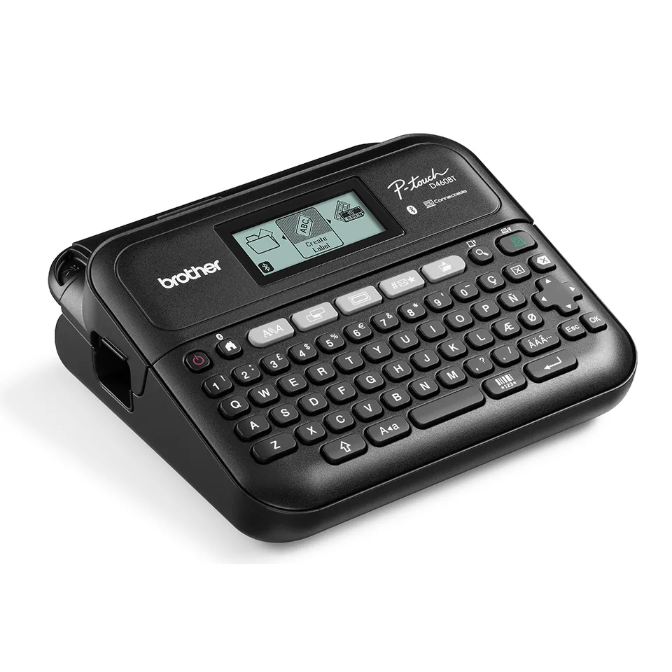 Brother Imprimanta etichete desktop PT-D460BTVP 180 dpi 30 mm/s USB Bluetooth TZe 18mm angle
