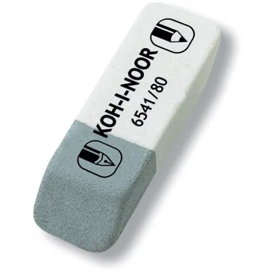 Koh-I-Noor Radiera SUNPEARL mica bicolora pentru cerneala creion tus 40x13x7mm