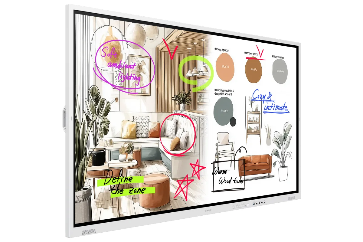 Samsung Tabla interactiva WM75FX 75 inch 4K UHD Tizen 9.0 