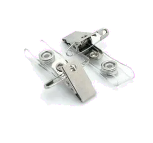 Office Clips metalic ecuson clema cu curelusa plastic si capsa