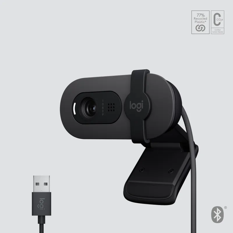 Logitech Brio 105 Business Webcam Full HD 1080p, USB, Graphite 