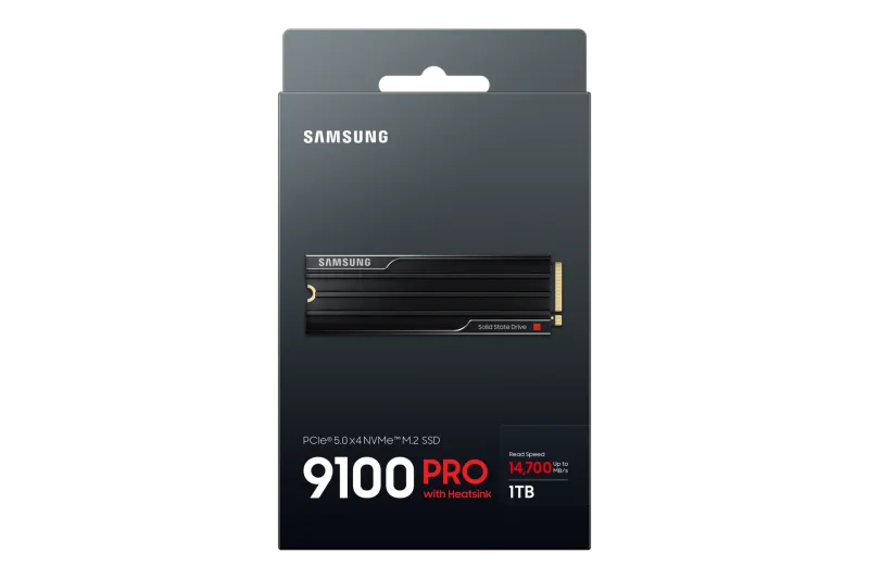 Samsung SSD 9100 PRO HEATSINK MZ-VAP1T0CW, 1TB, PCIe 5.0 NVMe M.2 