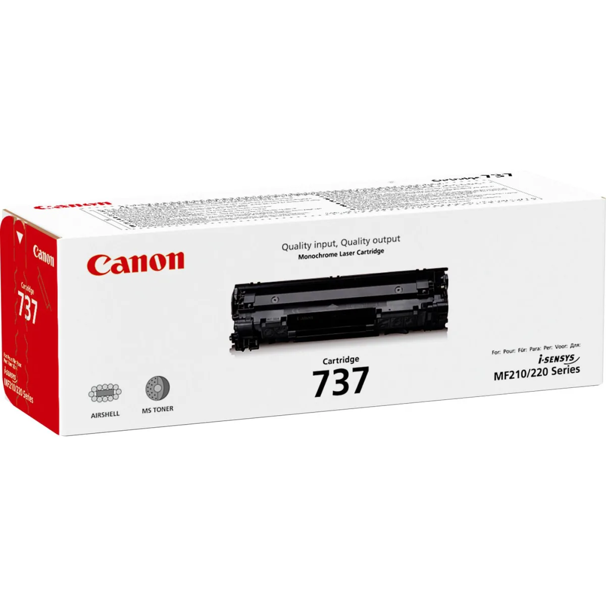 Canon CRG737 Cartus toner original negru pentru LBP151dw, MF21x, MF22x, MF23x, MF24x