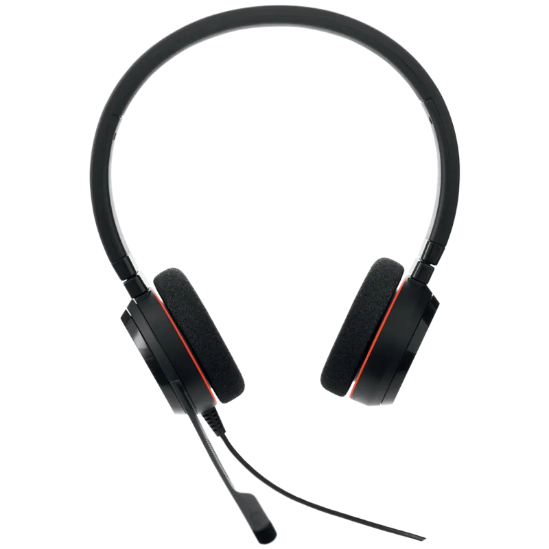 Jabra Casca EVOLVE 20 MS cu fir, Binaural, On-Ear, conectare USB-C/USB-A 