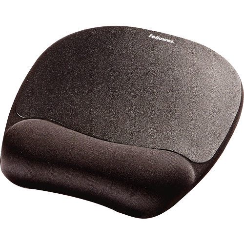 Fellowes Memory foam mouse pad NEGRU, pentru mouse optic 