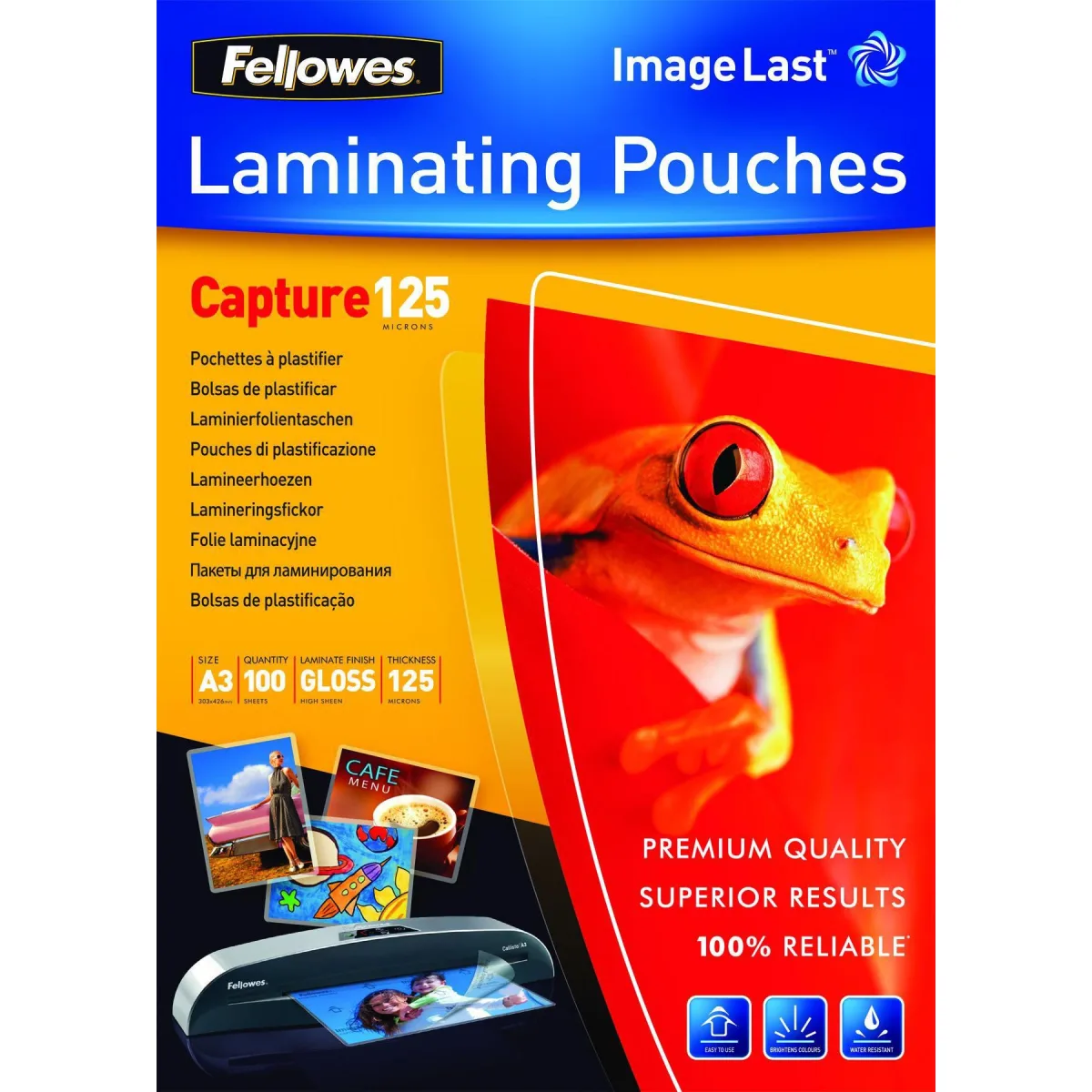 Fellowes Folie laminat A3 125mic 100buc top