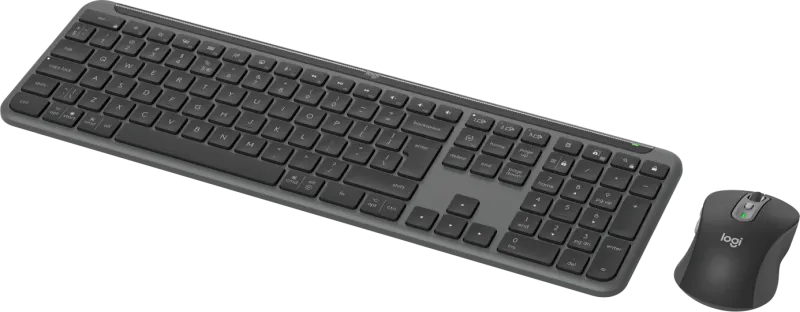 Logitech MK950 Signature Slim kit mouse si tastatura wireless si Bluetooth multidevice 