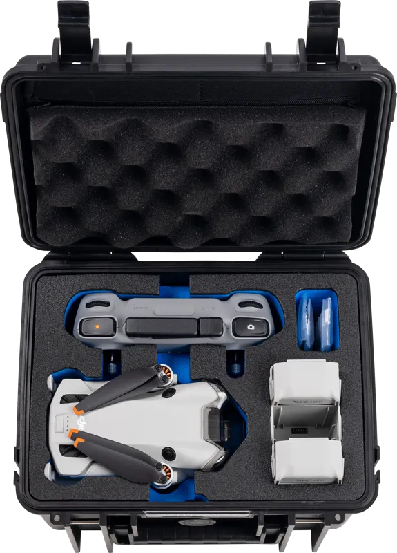 B&W Geanta de transport si carcasa de protectie pentru drona DJI Mini 4 Pro negru 