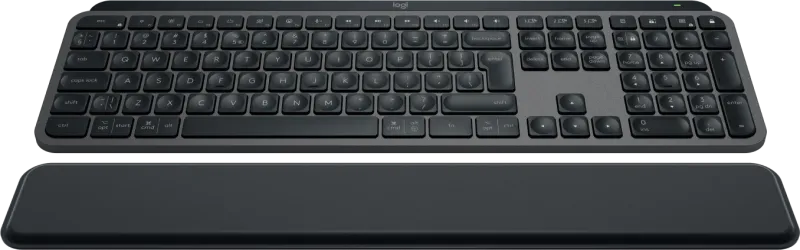 Logitech MX Keys S Plus US International, Graphite, cu Palm Rest 