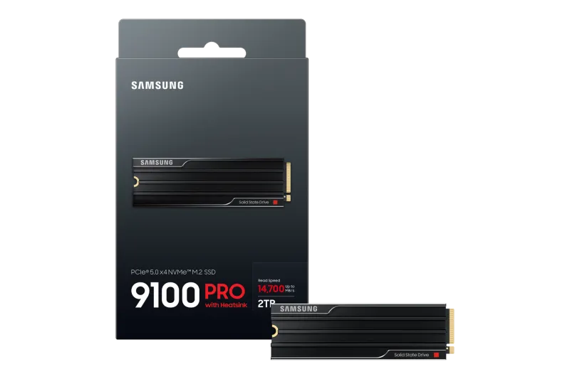 Samsung SSD 9100 PRO HEATSINK MZ-VAP2T0CW 2TB, PCIe 5.0 NVMe M.2 
