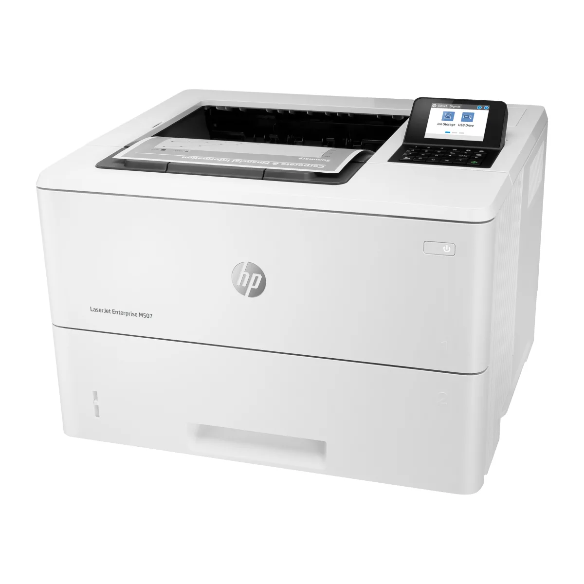 HP LaserJet Enterprise M507x imprimanta laser mono A4 Wi-Fi (1PV88A) angle