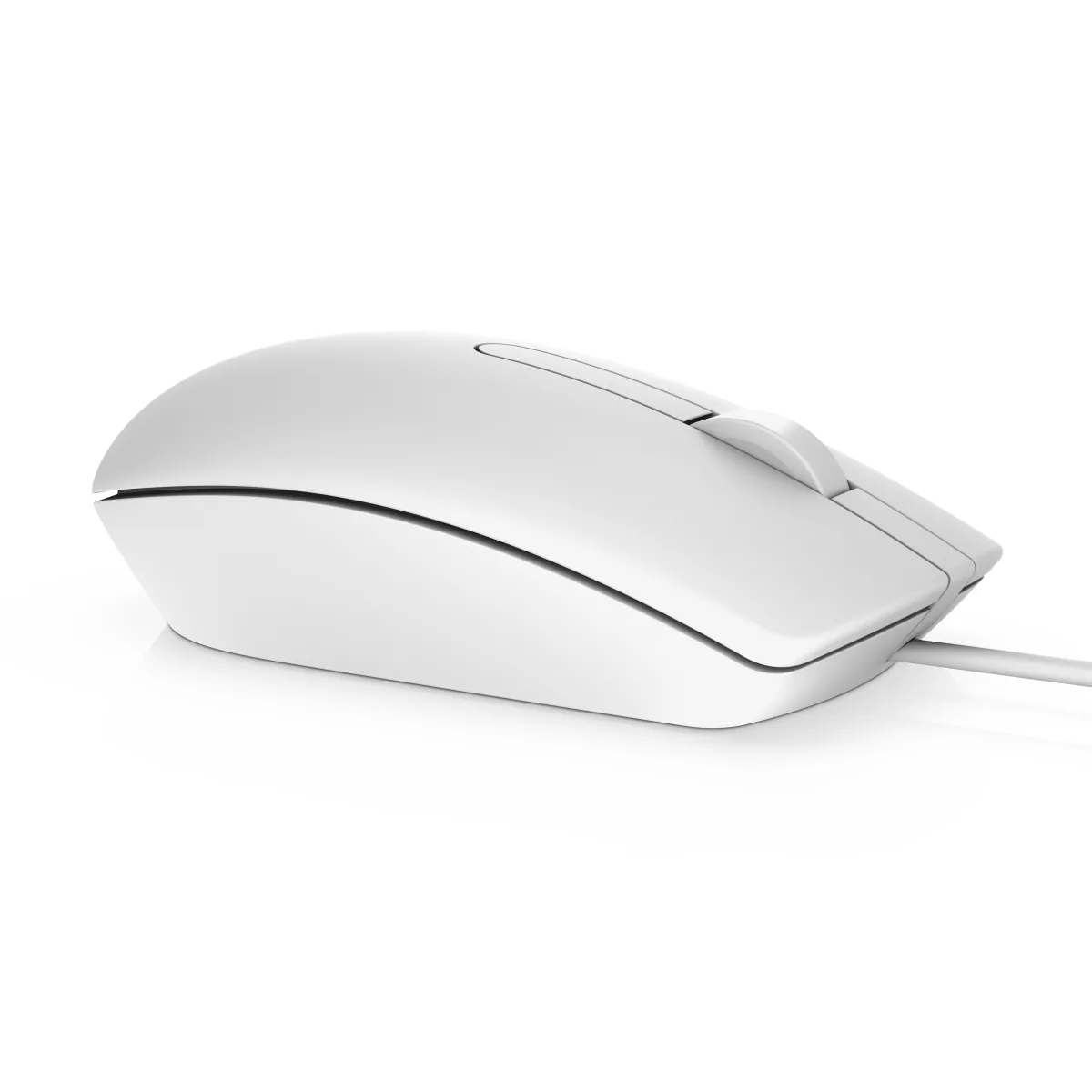 Dell Mouse MS116 cu fir, optic, USB, 1000 dpi, 3/1, alb angle