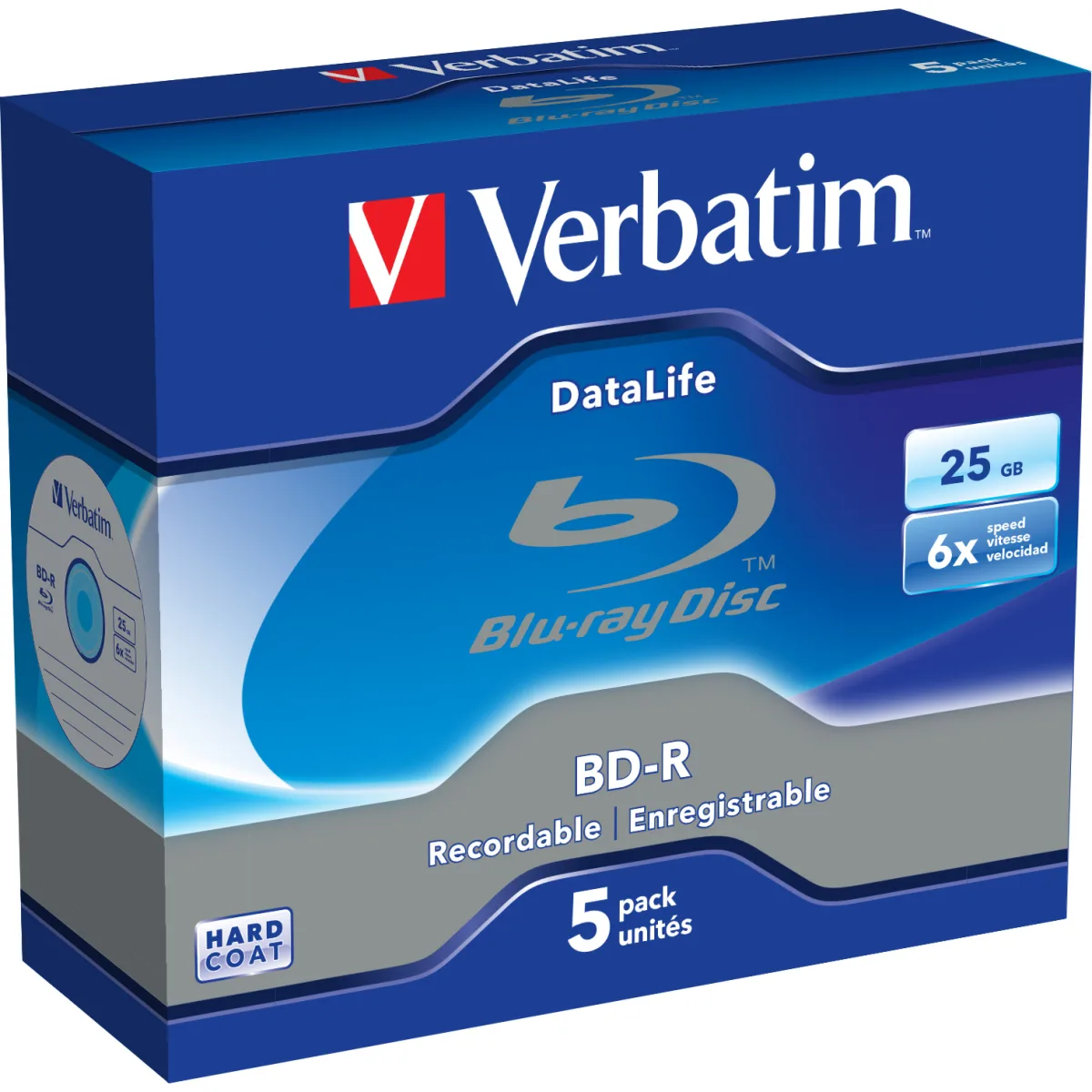 Verbatim BD-R SL 6x 25GB, disc Blu-Ray Jewel Case