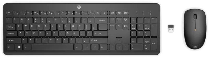 HP Combo tastatura si mouse 235 wireless, 12 taste functii si 1600dpi mouse
