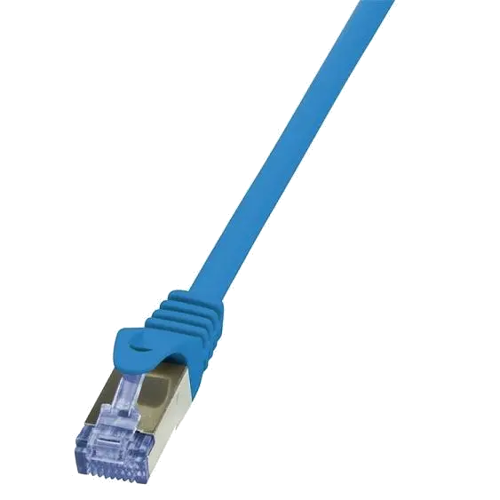 PATCH CORD S/FTP LOGILINK Cat6a, LSZH, cupru, 7.5 m, albastru, AWG26, dublu ecranat "CQ3086S"